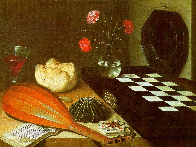  Lubin Baugin Still Life with Chessboard China oil painting art